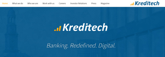 크레디테크 홈페이지 캡처